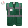 Горячая продажа безопасного жилета с карманами для планшетов отражает жилет Unisex Safety Vest